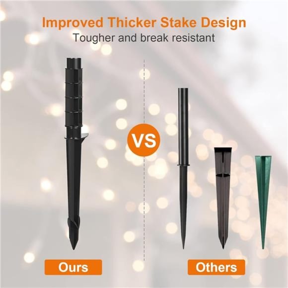 Outdoor Power Stake Timer,  Light Timer, Electrical Power Strip Weatherproof - Picture 5 of 6